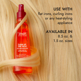 Beyond the Zone bottle on salon counter in lifestyle scene showing professional results