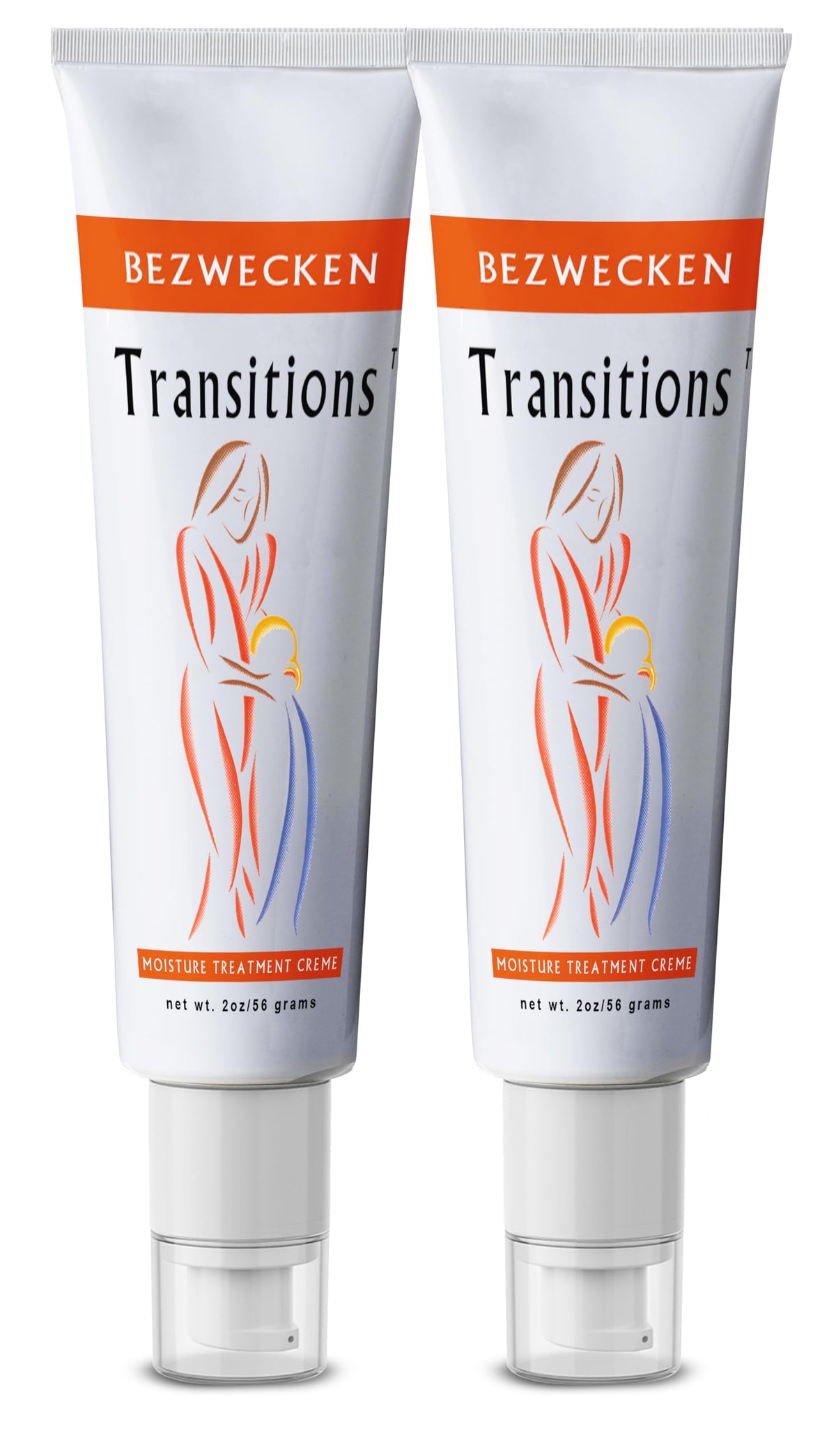 Bezwecken Transitions front packaging showing product and nighttime application benefit