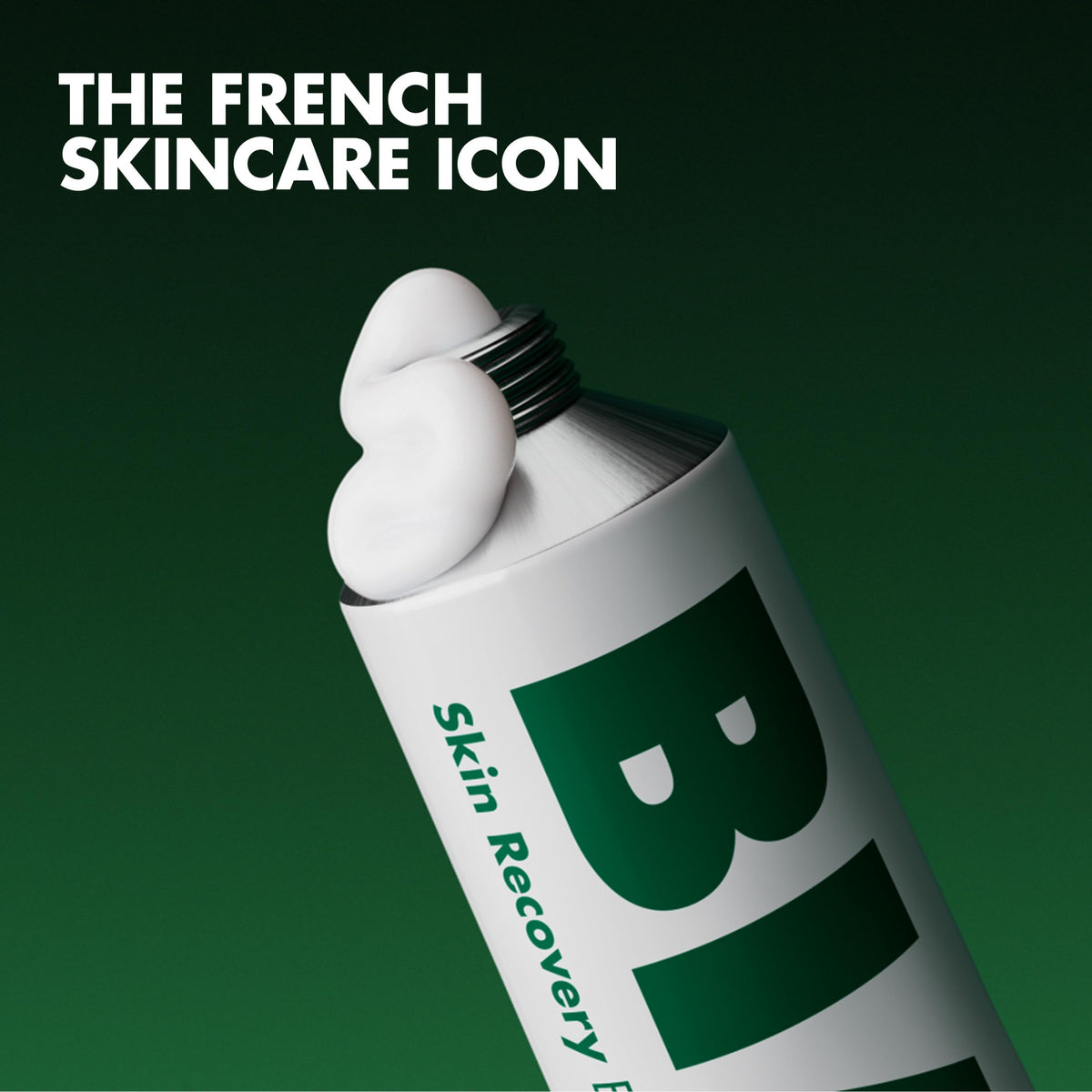BIAFINE texture close-up on fingertip showing lightweight emulsion for quick absorption