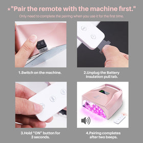 BIDUO next to ruler and hand for compact size and travel-ready benefit