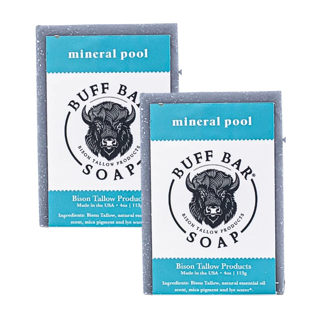 Big Crazy Buffalo front packaging showing two soap bars and label benefits