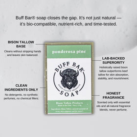 Big Crazy Buffalo soap used while shaving showing smooth razor glide and less irritation