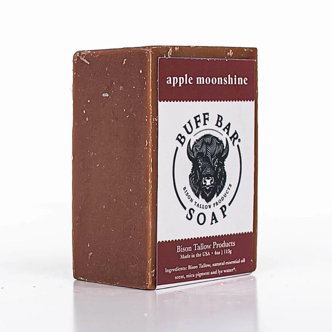 Big Crazy Buffalo close-up soap texture highlighting creamy tallow feel for lasting hydration