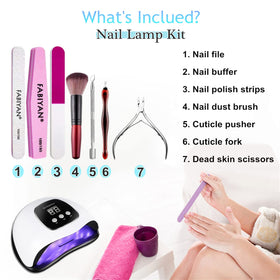 BIGBEAR lamp with included manicure kit styled ready-to-use for beginner convenience