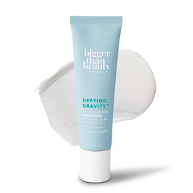 Bigger Than Beauty front tube showing product label and travel-ready design for convenience