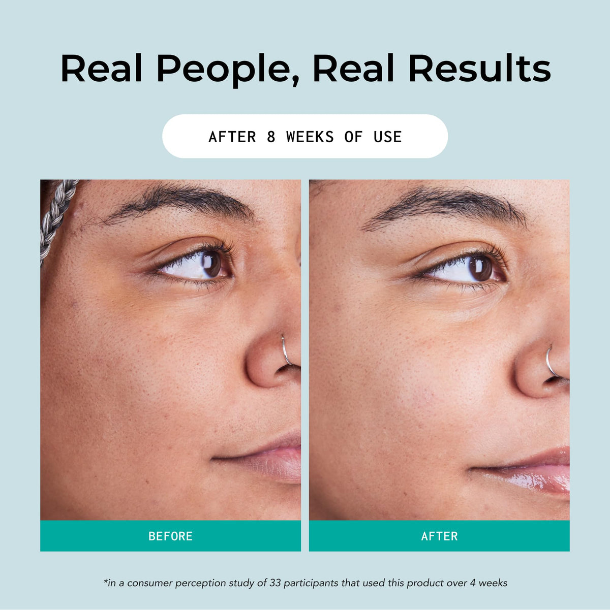 Bigger Than Beauty label close-up showing active ingredients and benefits