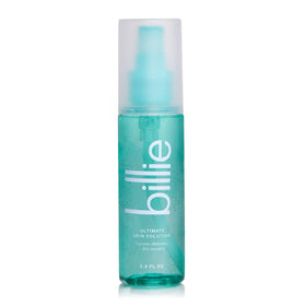 Billie front bottle shot showing clean packaging and product use benefit