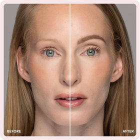 billion dollar brows blonde angled brush applying powder for precision