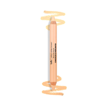 billion dollar brows front packaging showing dual-ended pencil and branding for quick identification