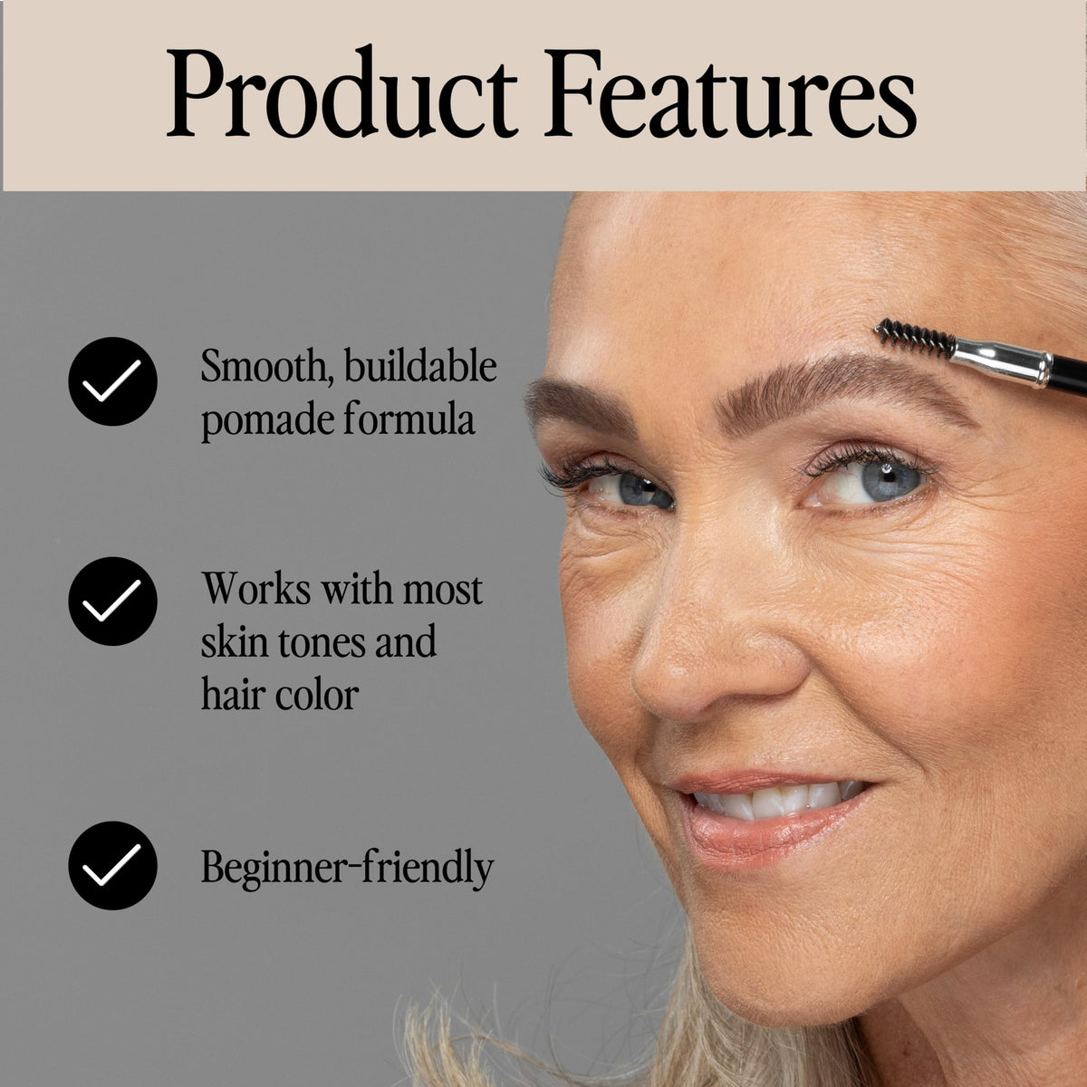 billion dollar brows in use application on eyebrow showing quick travel-friendly touch-up benefit