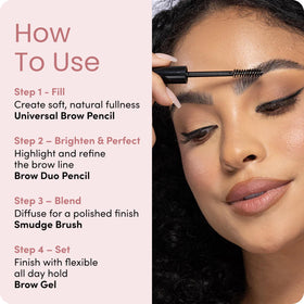 billion dollar brows smudge brush blending pencil for natural finish