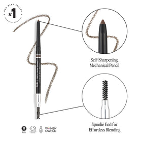billion dollar brows spoolie brush detail blending brow product smoothly for soft, even finish