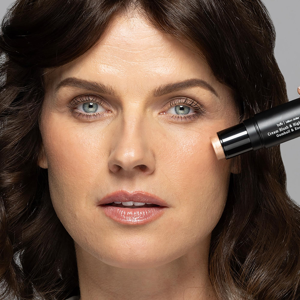 billion dollar brows creamy texture swiped on skin demonstrating blendable finish benefit