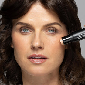 billion dollar brows creamy texture swiped on skin demonstrating blendable finish benefit