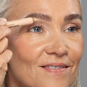 billion dollar brows texture swatch on skin illustrating blendable creamy finish and buildable coverage