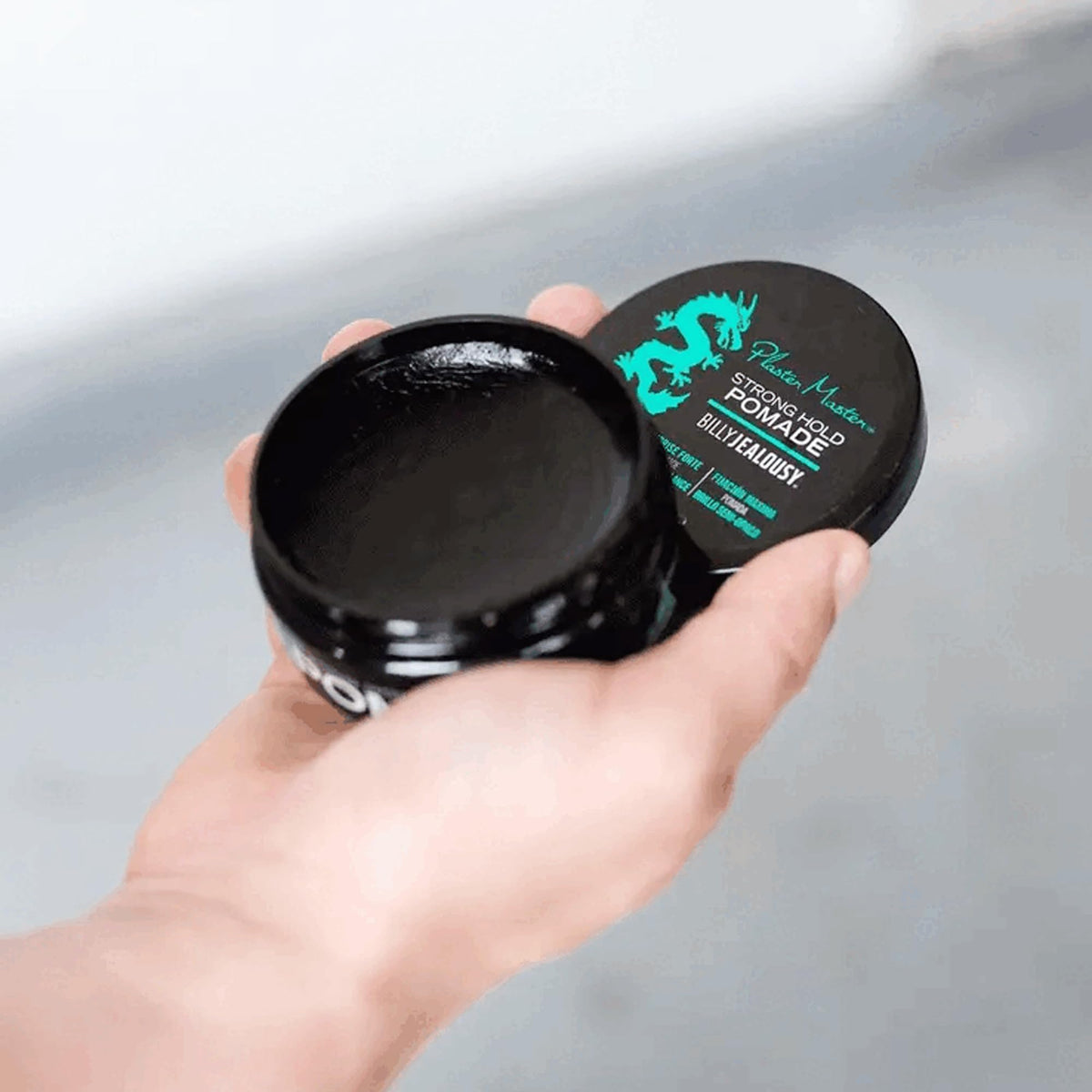 Billy Jealousy 3 ounce jar next to common object to show true size