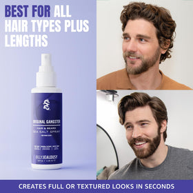 Billy Jealousy being applied to beard to add fullness and reduce shine