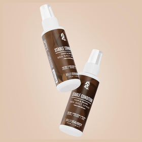 Billy Jealousy bottle on bathroom shelf illustrating everyday grooming convenience