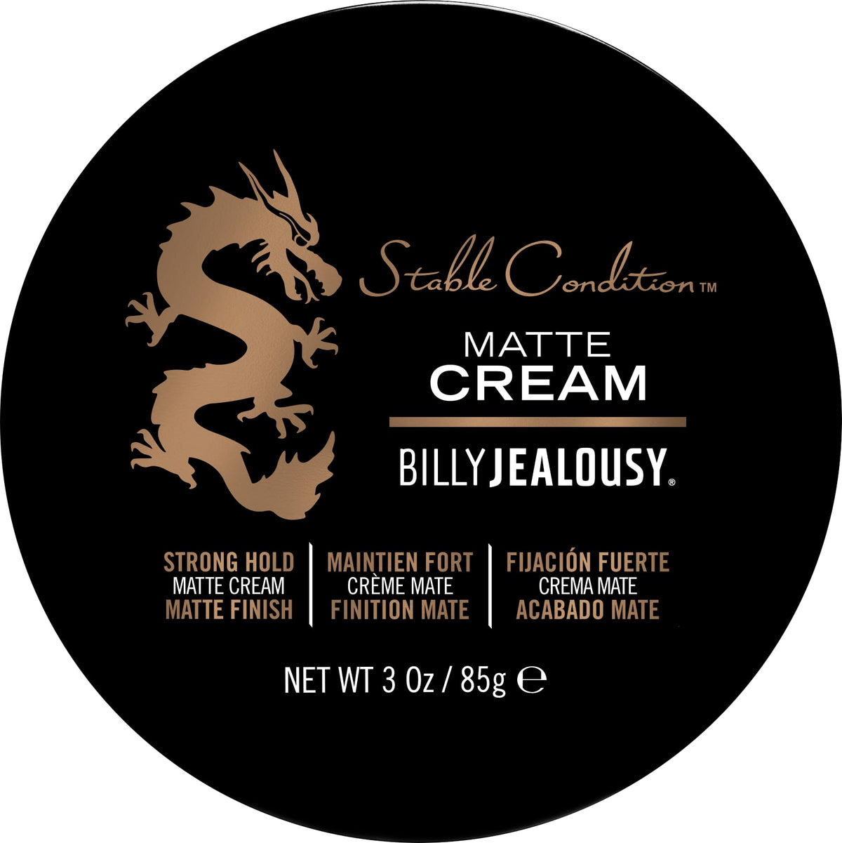 Billy Jealousy front packaging showing product and matte styling benefit