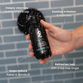 Billy Jealousy in-shower use illustrating scalp massage and immediate cooling sensation