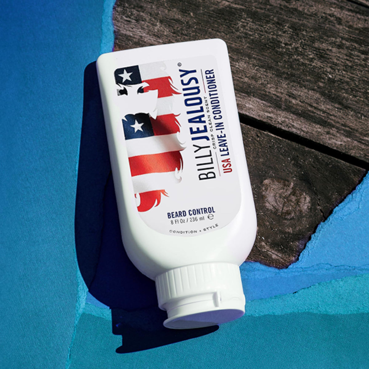Billy Jealousy label close-up listing aloe and jojoba ingredients for nourishing benefit