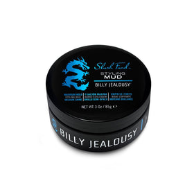Billy Jealousy close-up texture of mud emphasizing matte, pliable finish