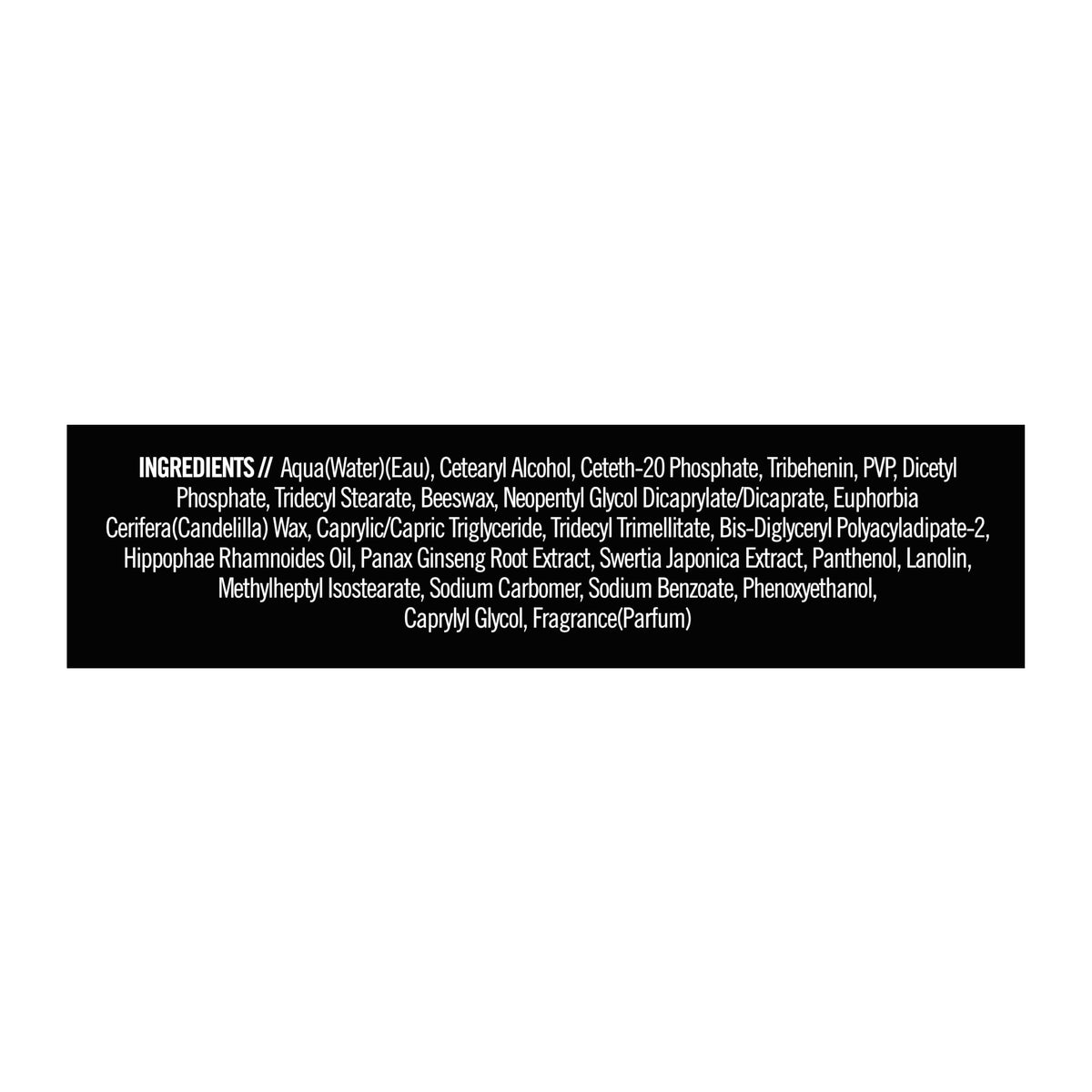 Billy Jealousy packaging label close-up showing ingredients and cruelty-free formulation benefit