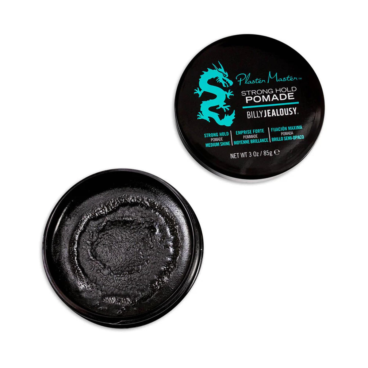 Billy Jealousy pomade close-up texture highlighting smooth spreadability