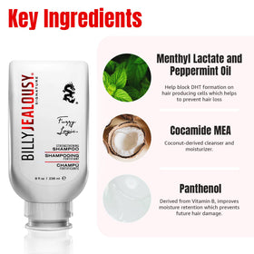Billy Jealousy pump-action close-up highlighting easy dispensing and control