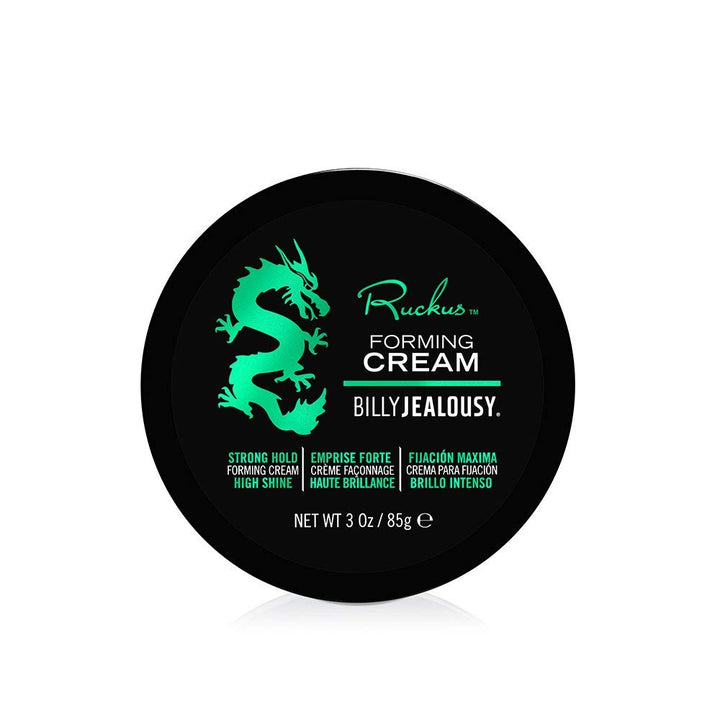 Billy Jealousy Ruckus tub front view shows packaging and size benefit