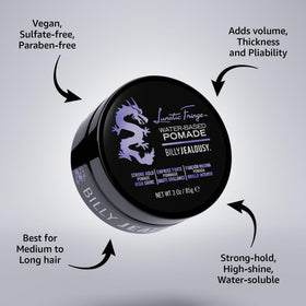 Billy Jealousy styled pompadour demo showing strong hold and polished shine
