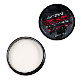Billy Jealousy close-up of pomade texture highlighting easy distribution benefit