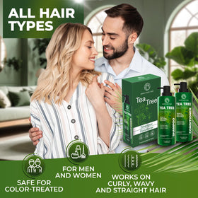 BINGO HAIR CARE label close-up featuring tea tree extract and sulfate-free claim