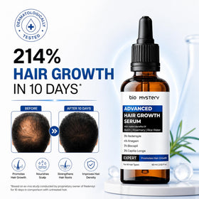 Bio Mystery dropper delivering precise drops to scalp for targeted treatment