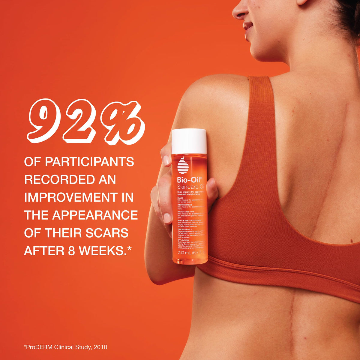 Close-up of Bio-Oil texture highlighting light, non-greasy finish
