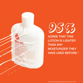 Bio-Oil dry skin gel texture on fingertip showing concentrated hydration