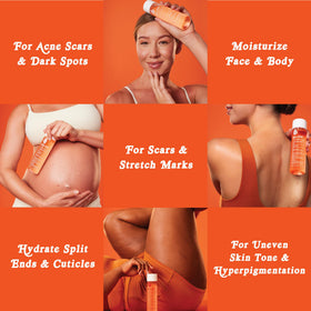 Bio-Oil applied to face as moisturizer for smooth hydrated look