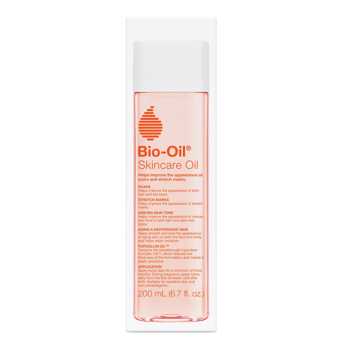 Bio-Oil front bottle 6.7 oz showing full packaging and benefits