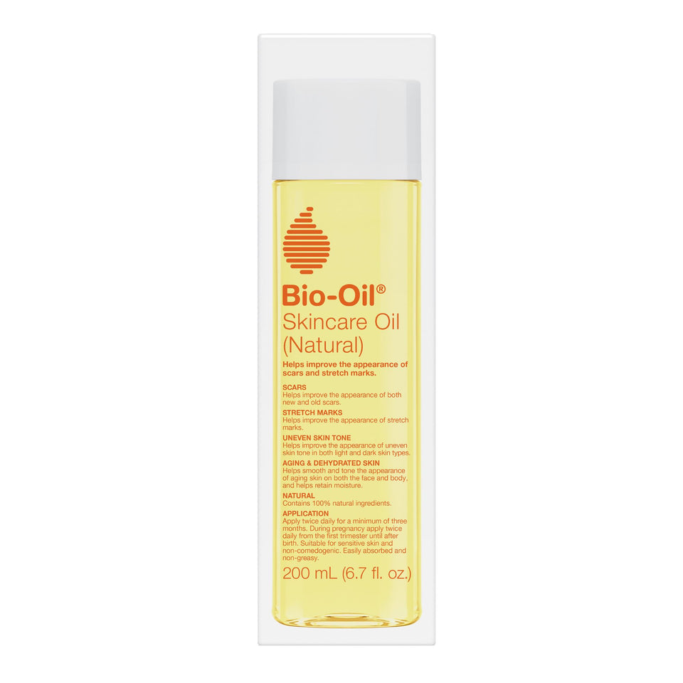 Bio-Oil front label showing 6.7 oz bottle and clear branding for easy identification
