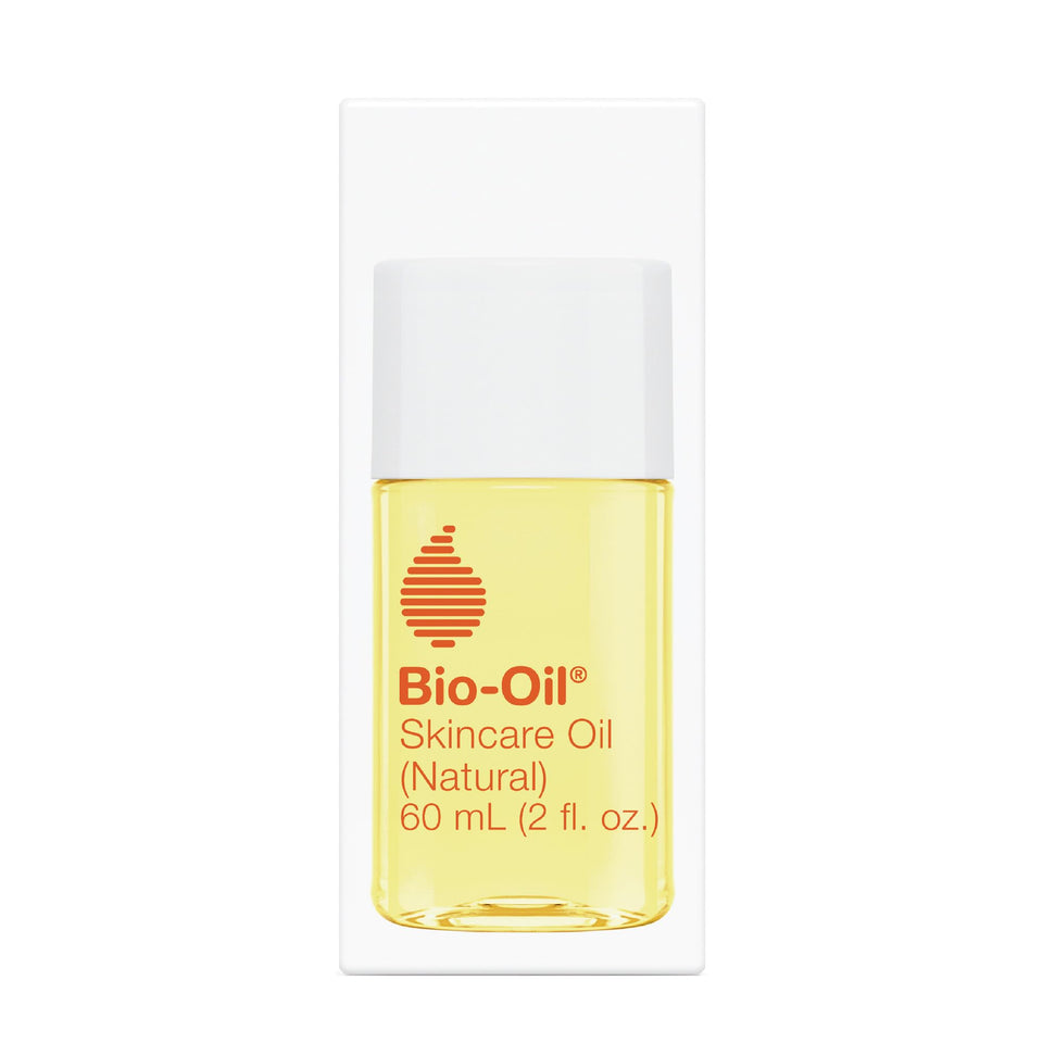 Bio-Oil front packaging showing compact 2 oz bottle and clean design