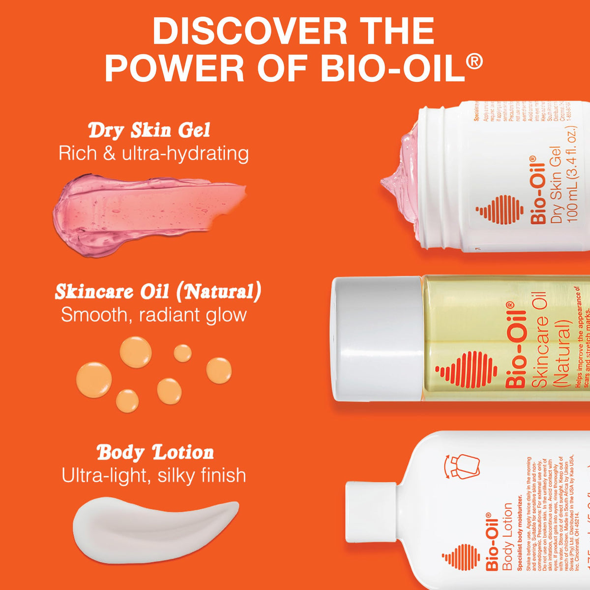 Bio-Oil product label close-up showing ingredient list and clean formulation details