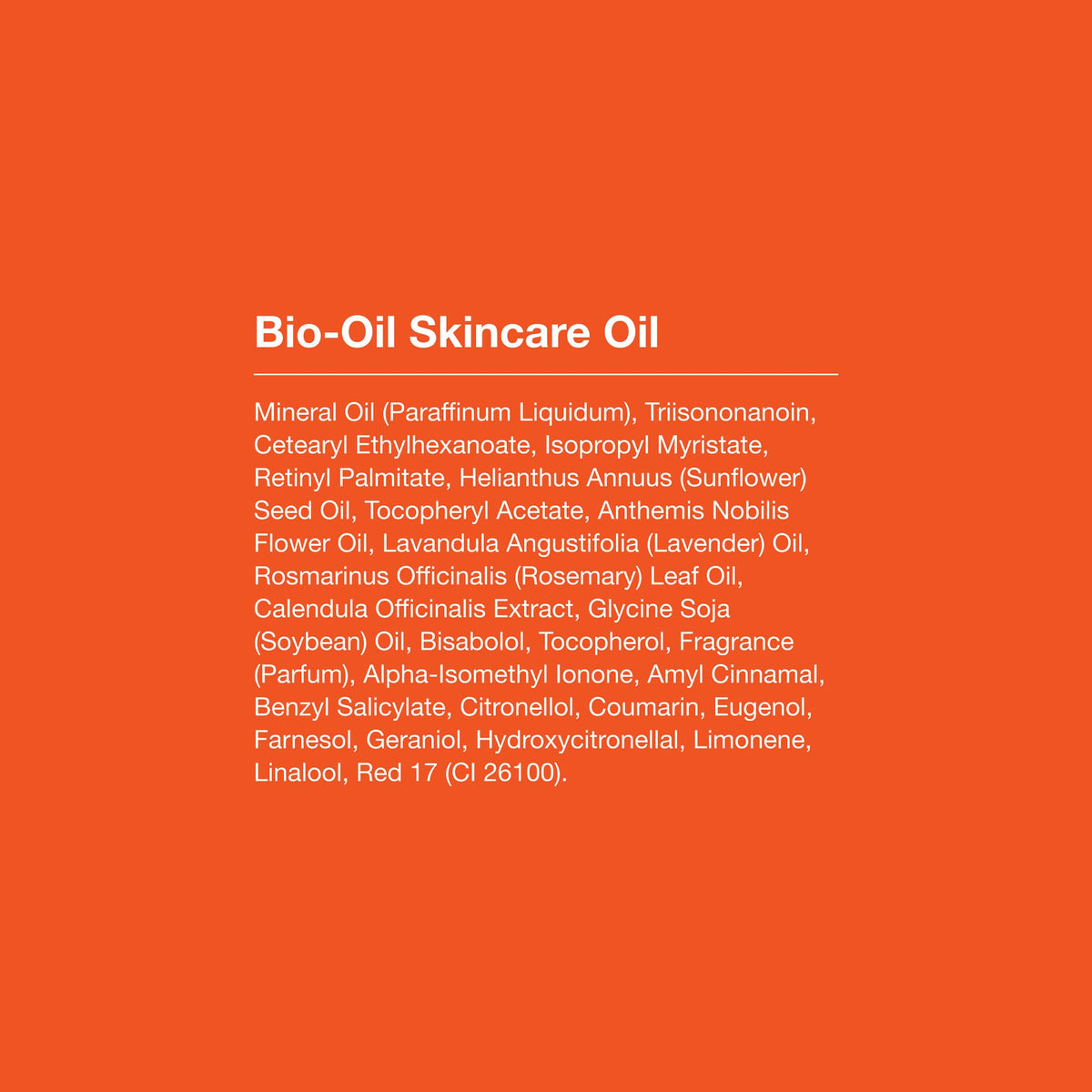 Bio-Oil recyclable packaging label emphasizing eco-friendly choice