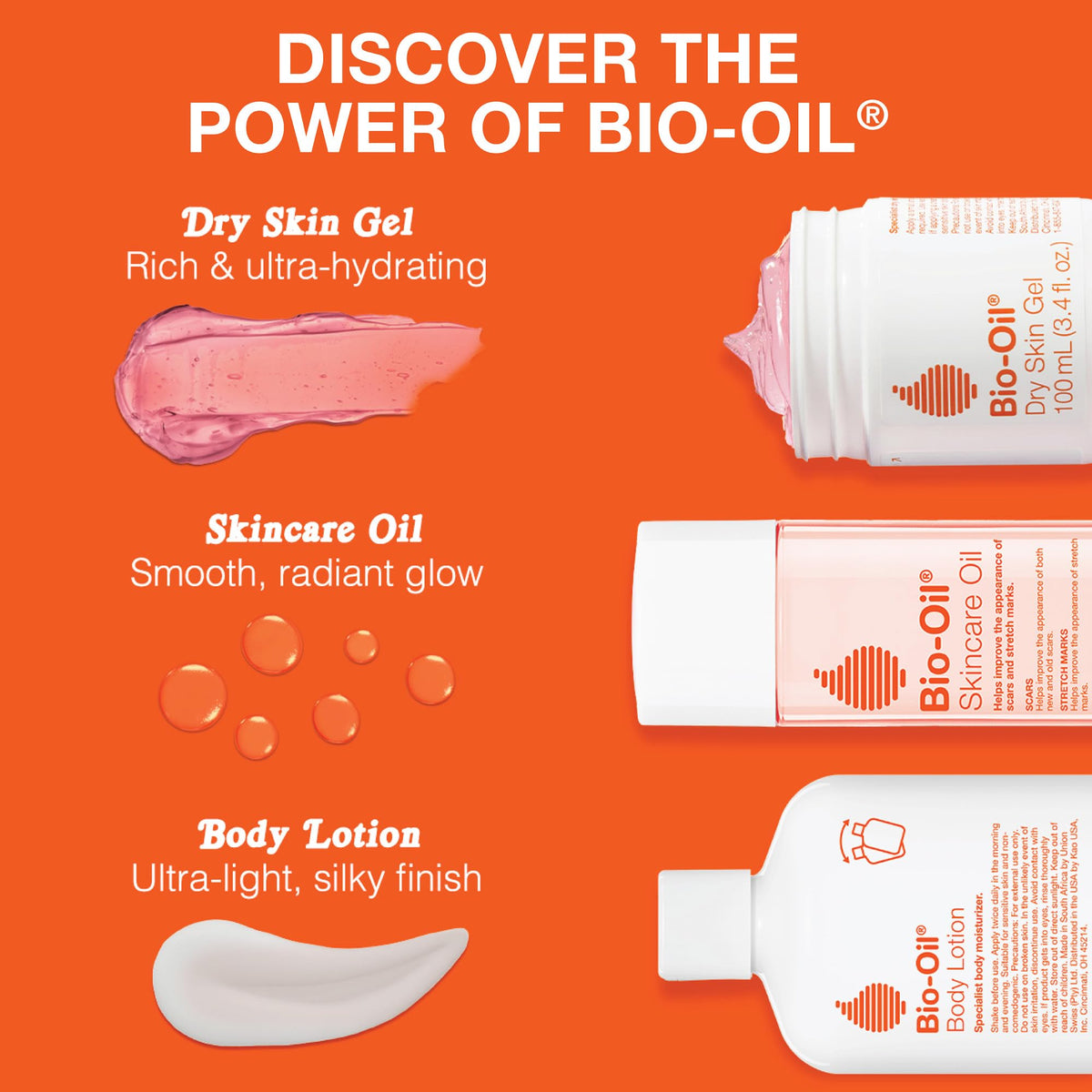 Bio-Oil held in hand to show 6.7 oz size and travel convenience