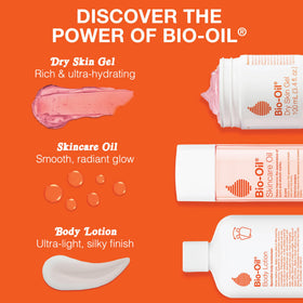 Bio-Oil skincare oil dropper close-up demonstrating quick absorption