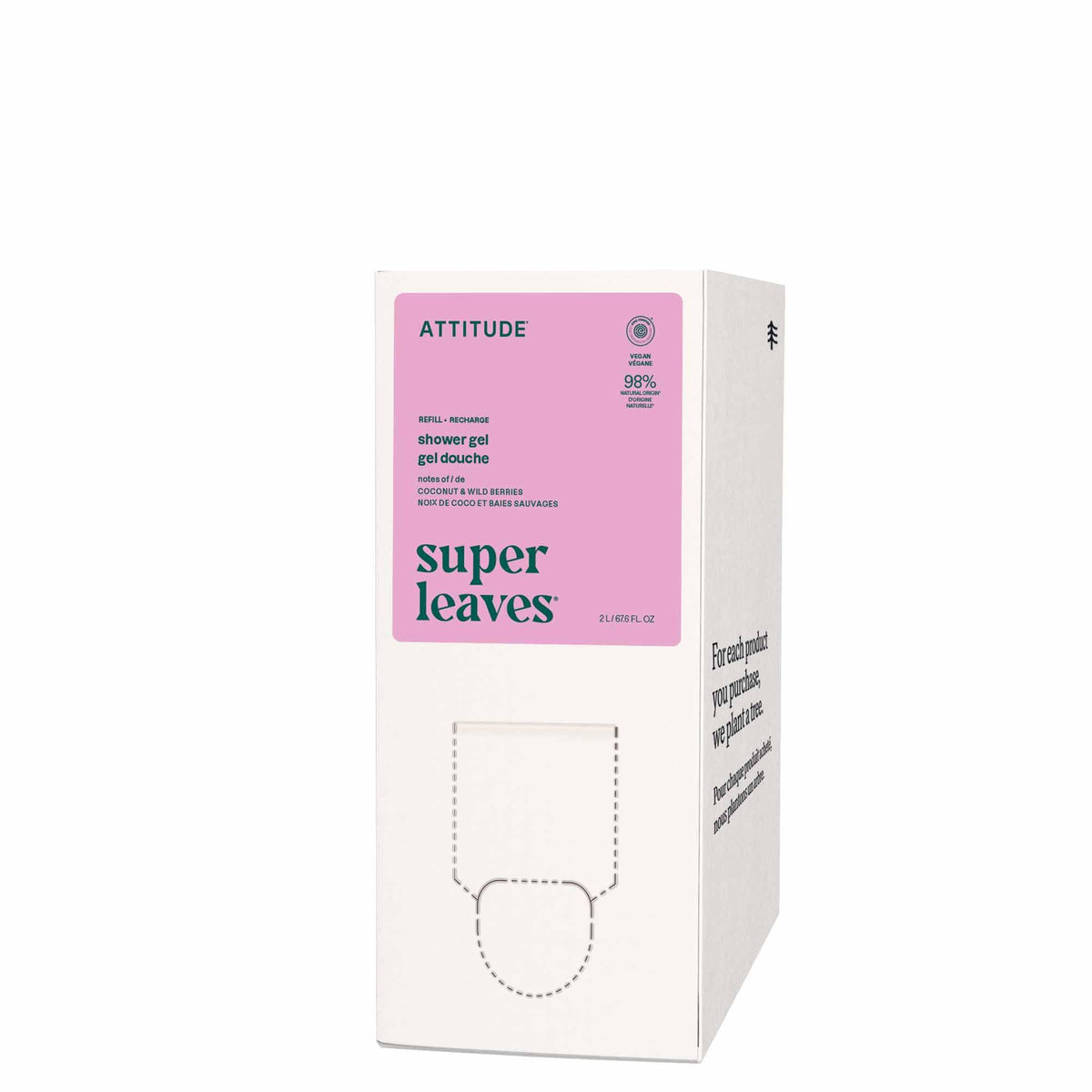 BIO SPECTRA ATTITUDE front packaging shows refill and scent benefit