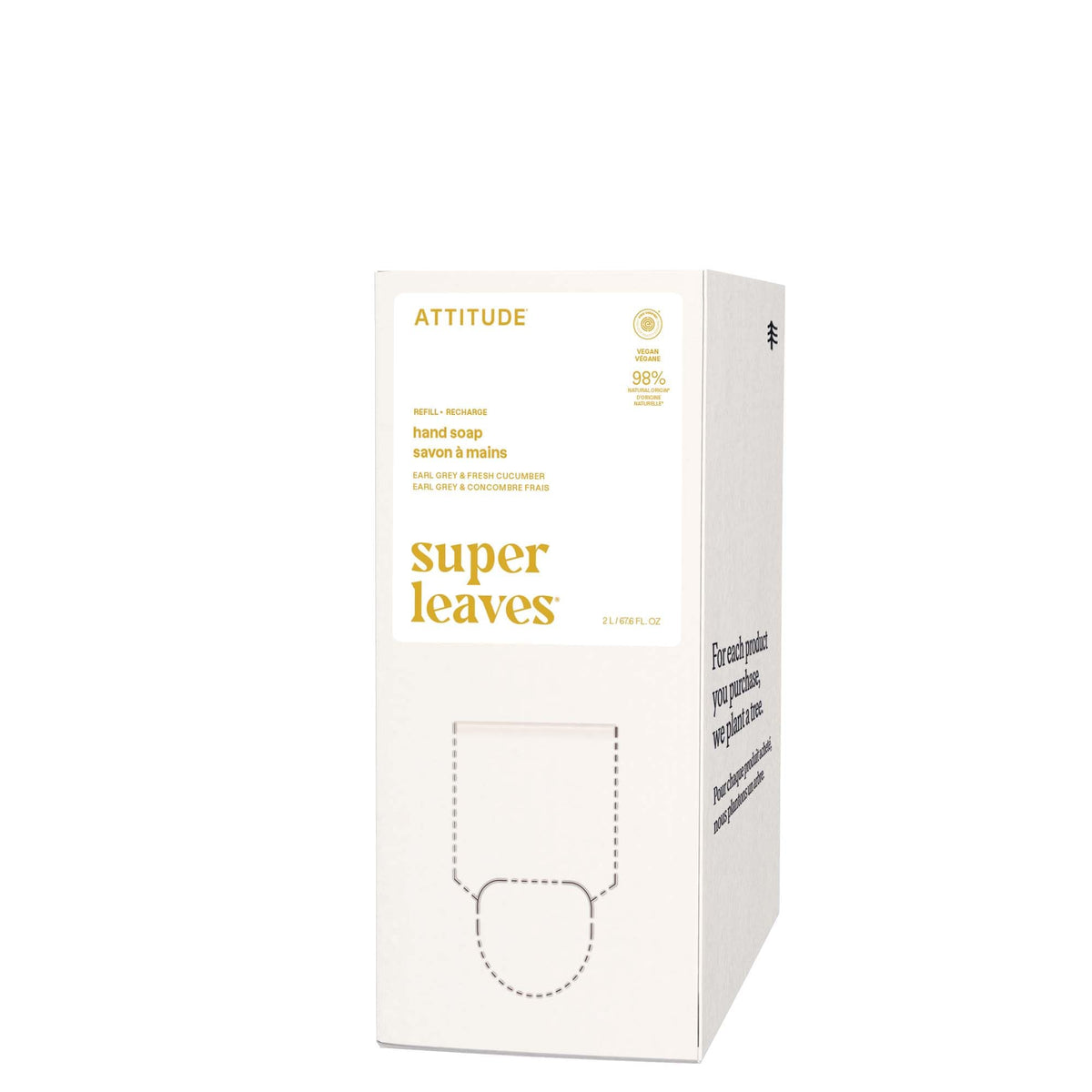 BIO SPECTRA ATTITUDE front packaging showing refill bottle and branding benefits