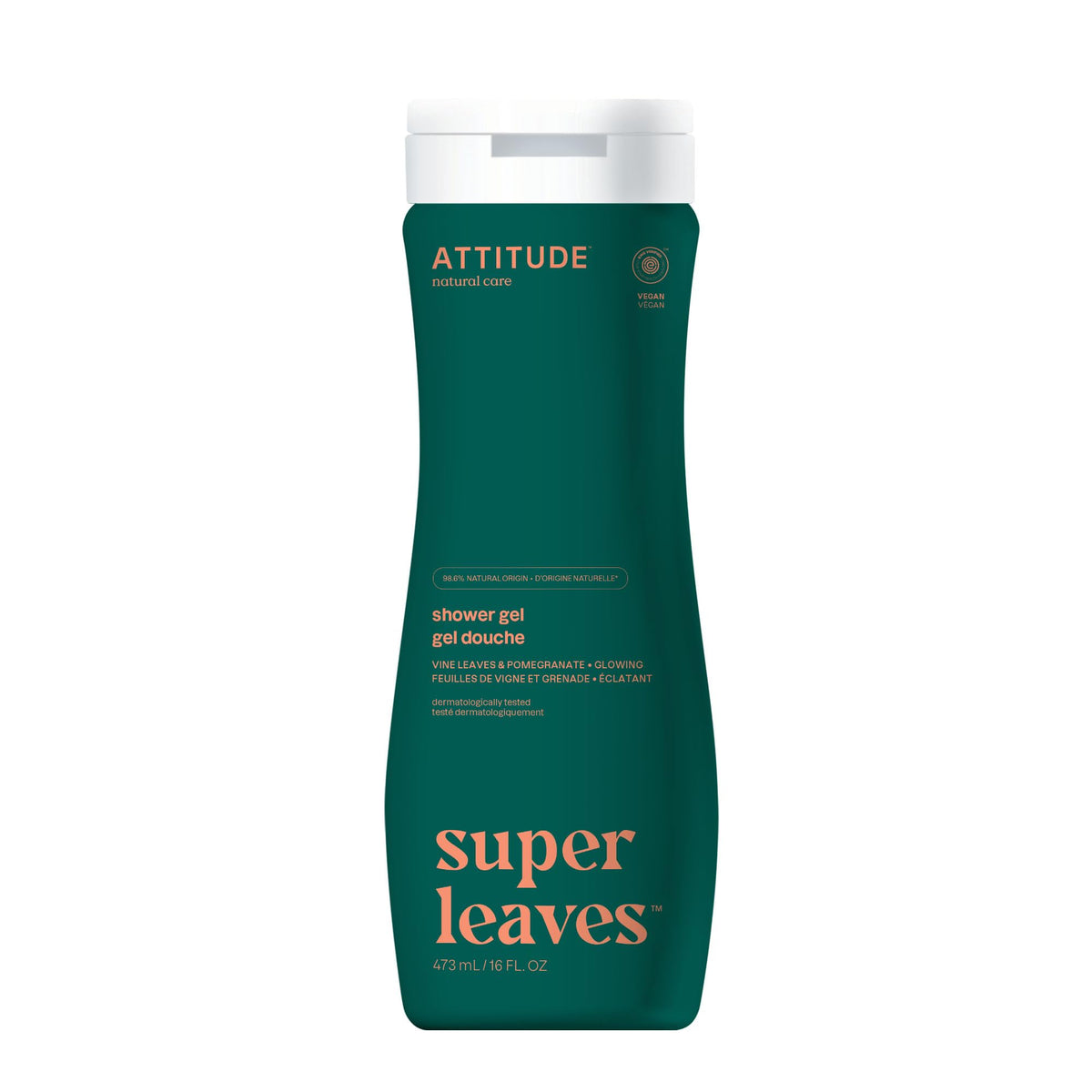 BIO SPECTRA ATTITUDE front bottle showing label and red vine leaves scent benefits