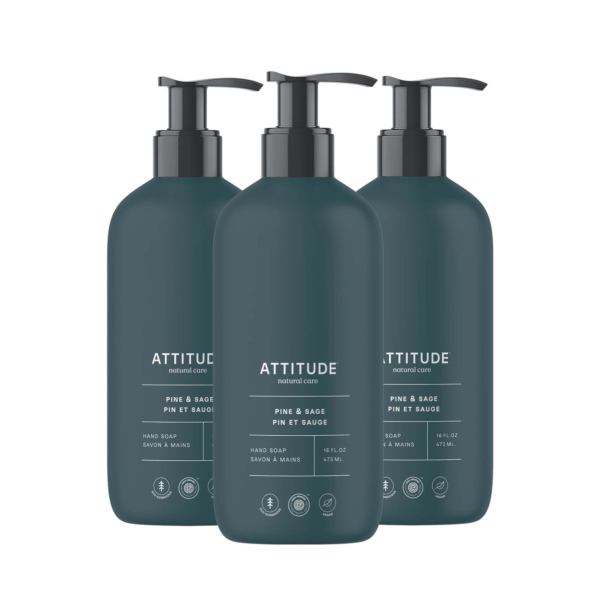 BIO SPECTRA ATTITUDE front packaging showing limited edition pine and sage benefits