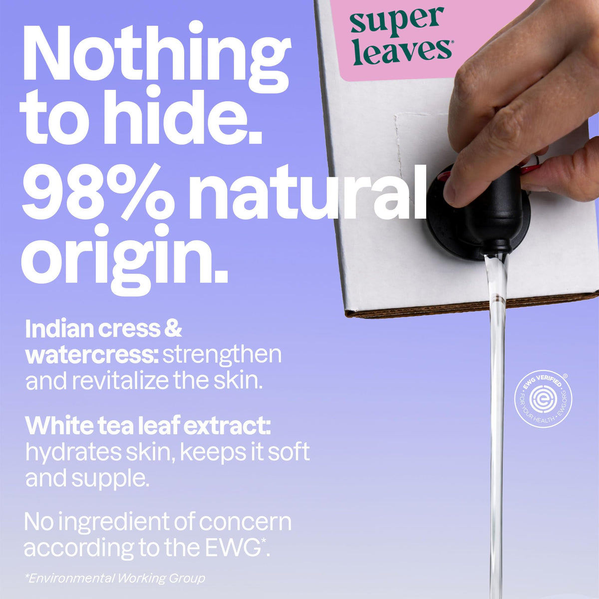 BIO SPECTRA ATTITUDE pouring gel into hand for easy lathering benefit