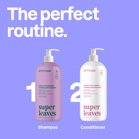 BIO SPECTRA ATTITUDE shampoo in hand during application for easy use